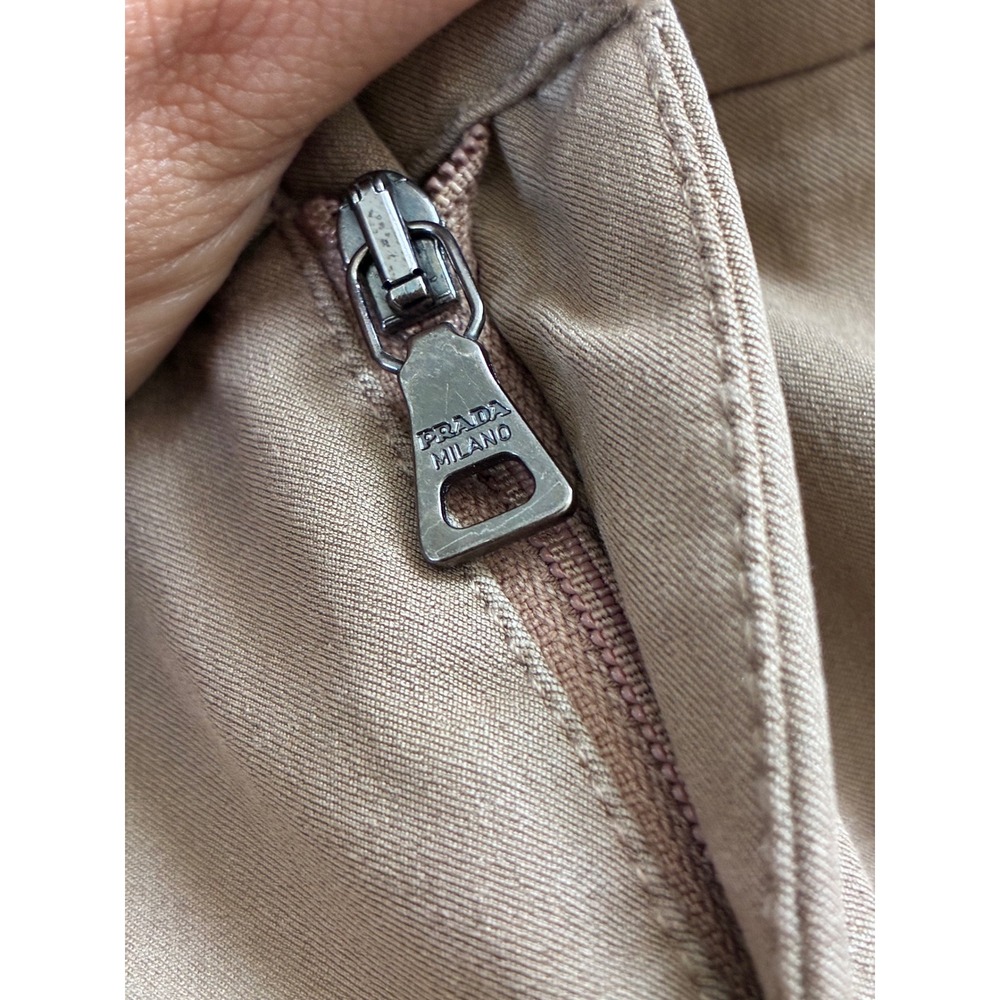 Prada Brown Slim Fit Equestrian Trousers Ankle Zip Pants Womens Size 40 IT 4 US - Picture 12 of 12